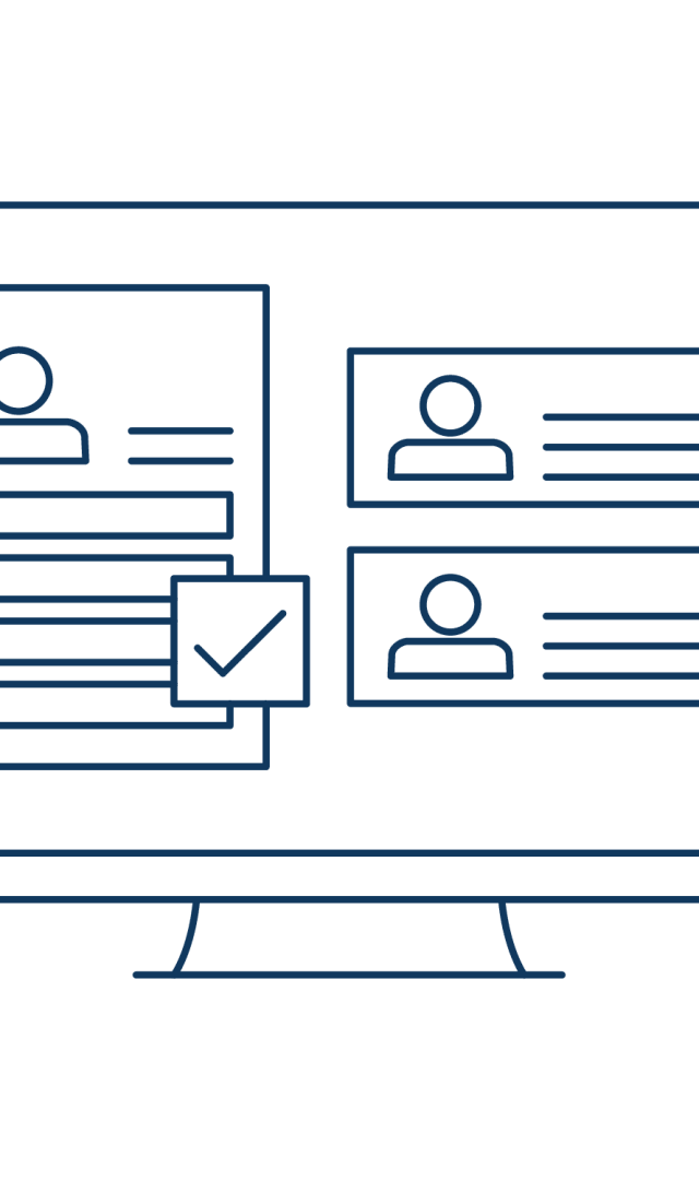 An icon representing the Interfolio Faculty Search process