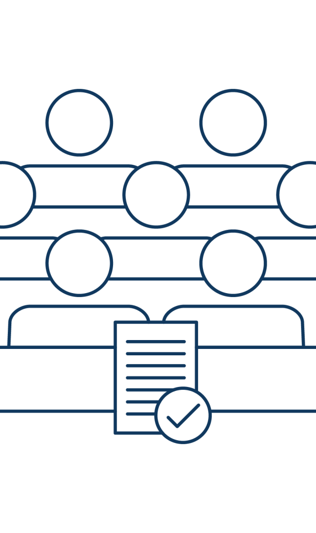 An icon representing the Interfolio Review, Promotion & Tenure process