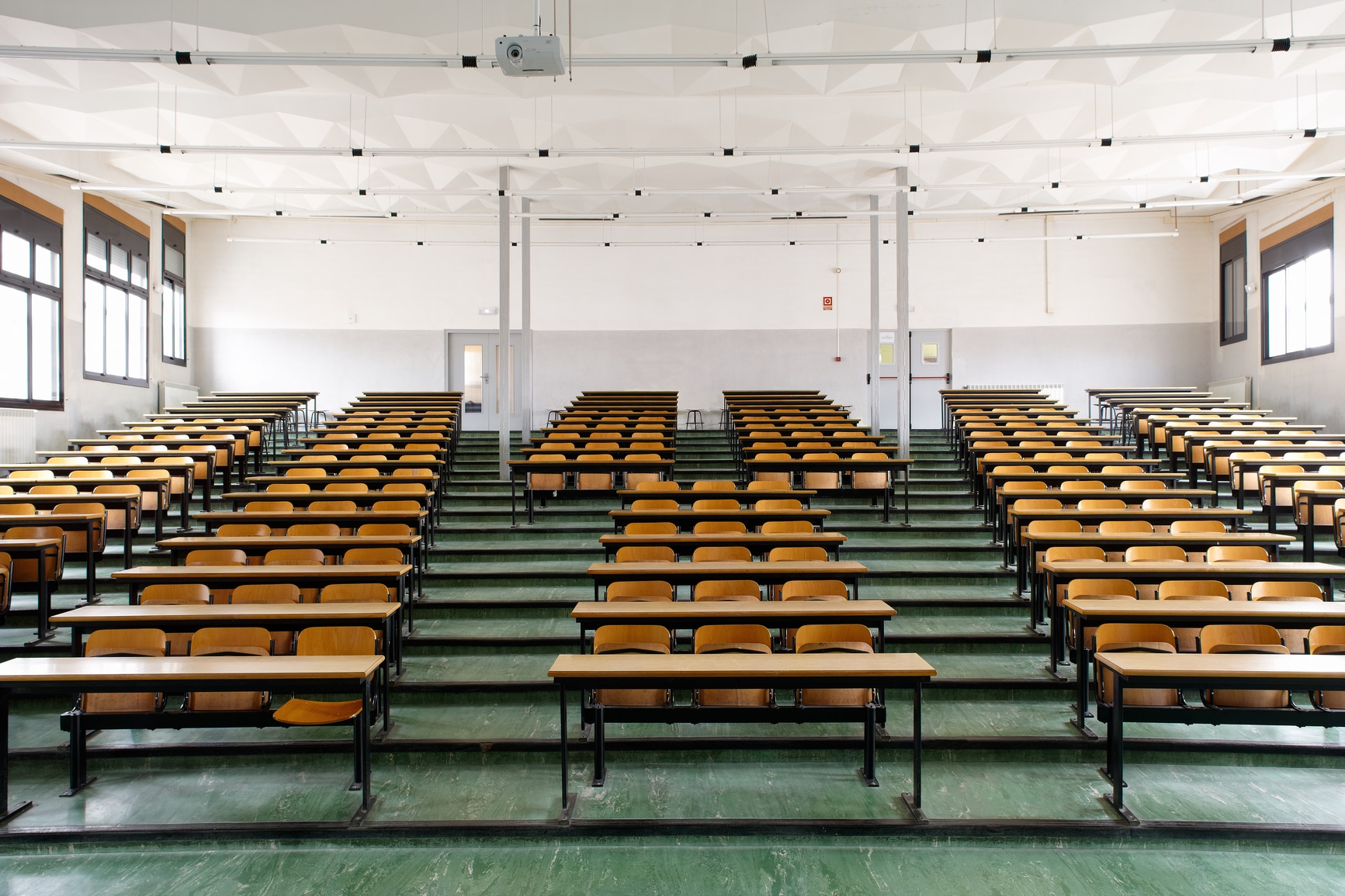 A photo of an empty auditorium