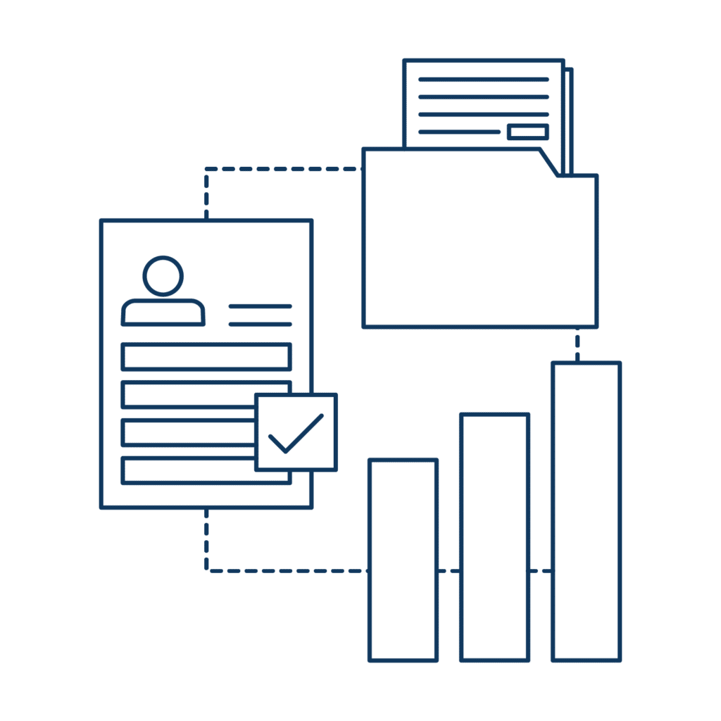 An icon representing the Interfolio Lifecycle Management process